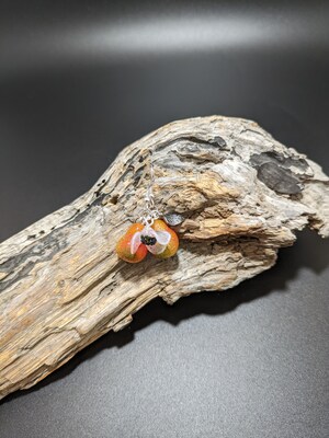 Lampwork glass pear beads earrings - image3